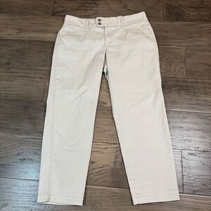 Dockers Women's Size 12 Beige Khaki Pants Cropped‎ Casual Trousers